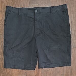 Lee Men's Classic Black Flat Front Shorts